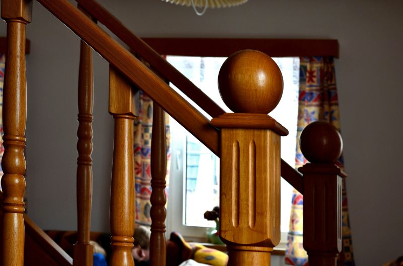 Wood Handrail Staining